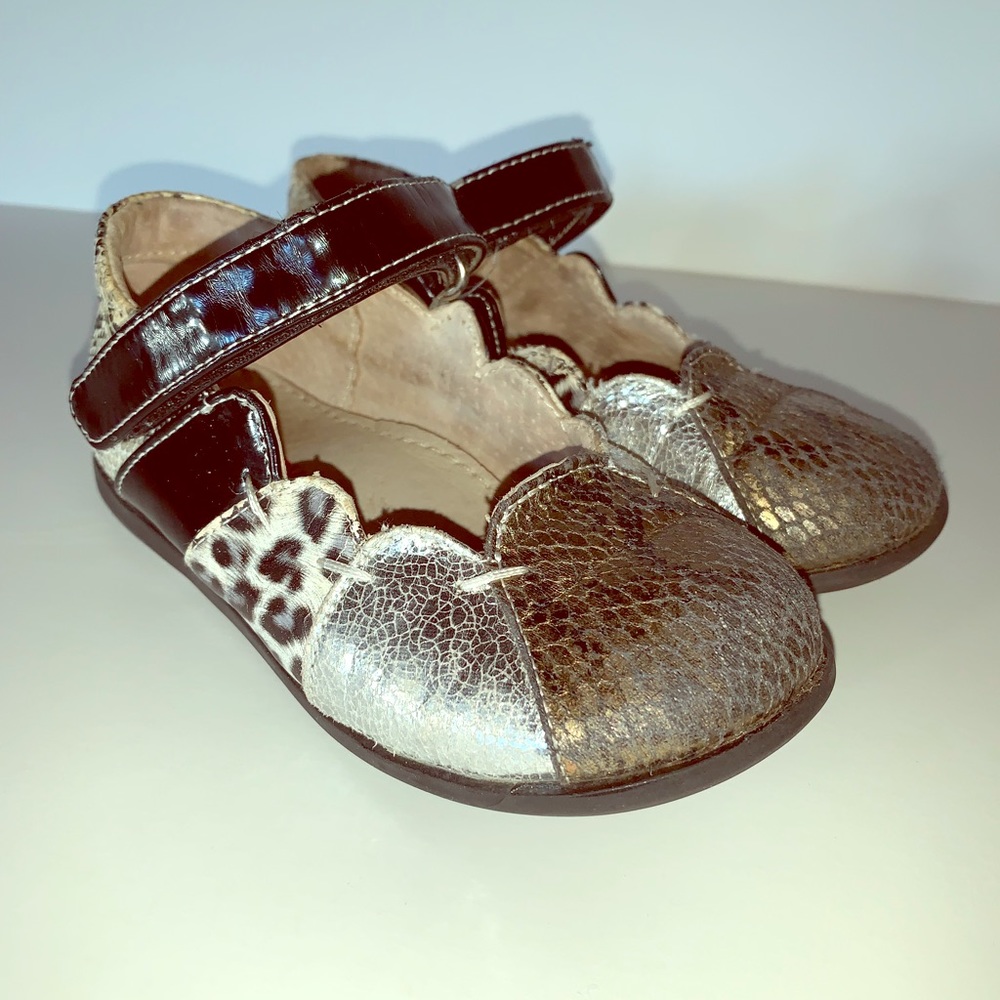 One Ruby Lane Wild Print Leather Mary Jane